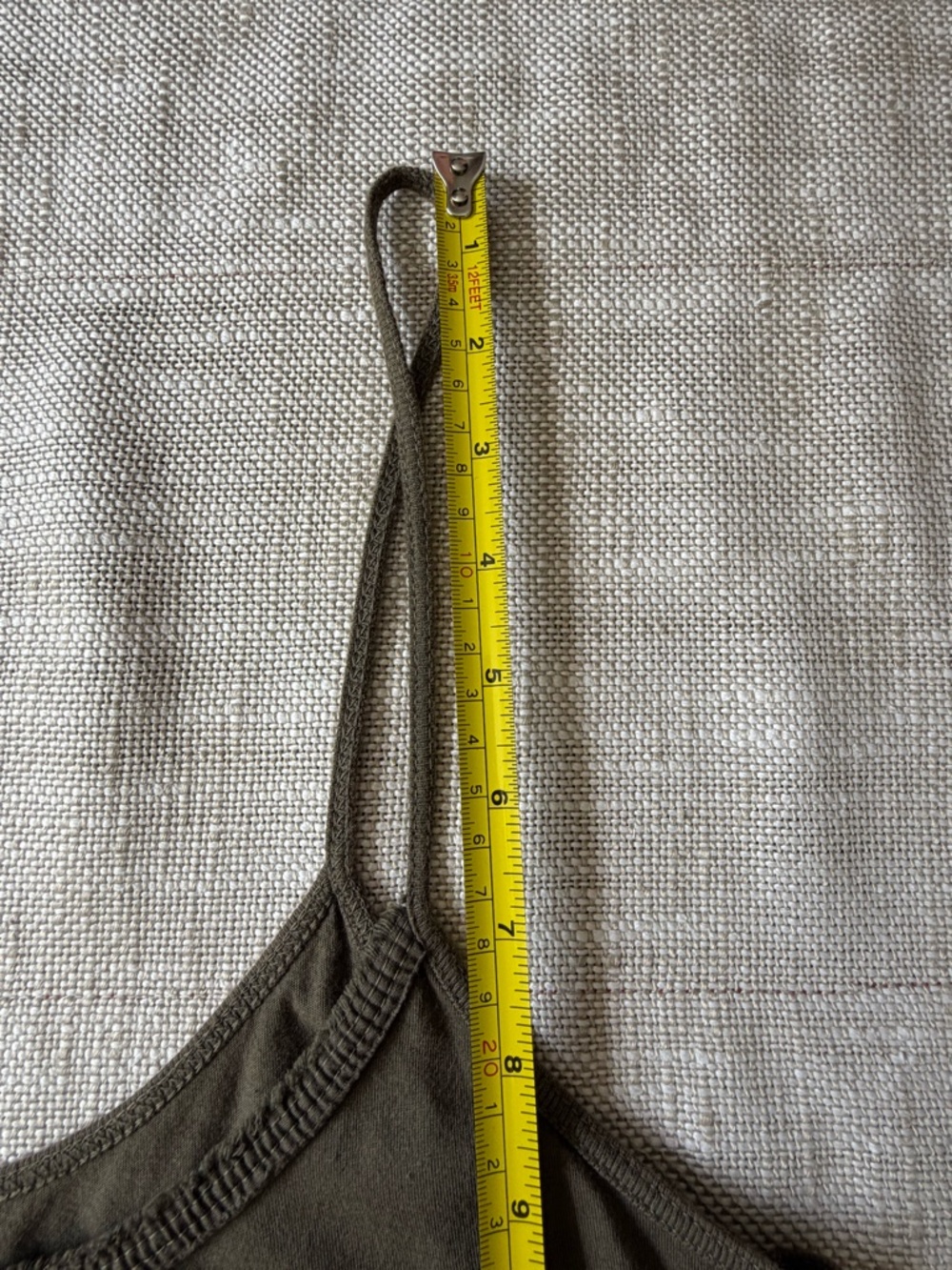 Prana Olive Green Cotton Lightweight Mid Length Summer Vacation Dress-Sz-M - Picture 15 of 16